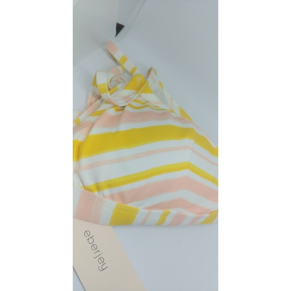 Eberjey Taylor Bikini Top in Painted Stripe - Picture 4 of 5